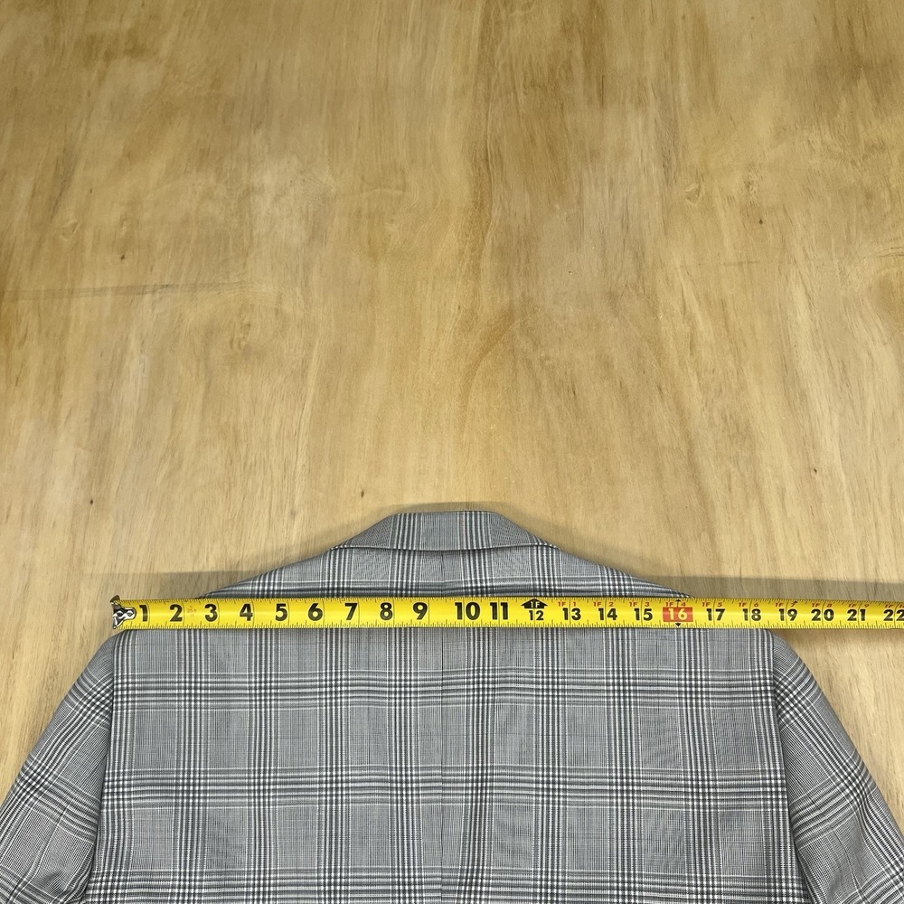 Joseph & Feiss Blazer Jacket Sport Coat Mens 40R Classic Fit Wool Polyester Gray - Picture 6 of 12